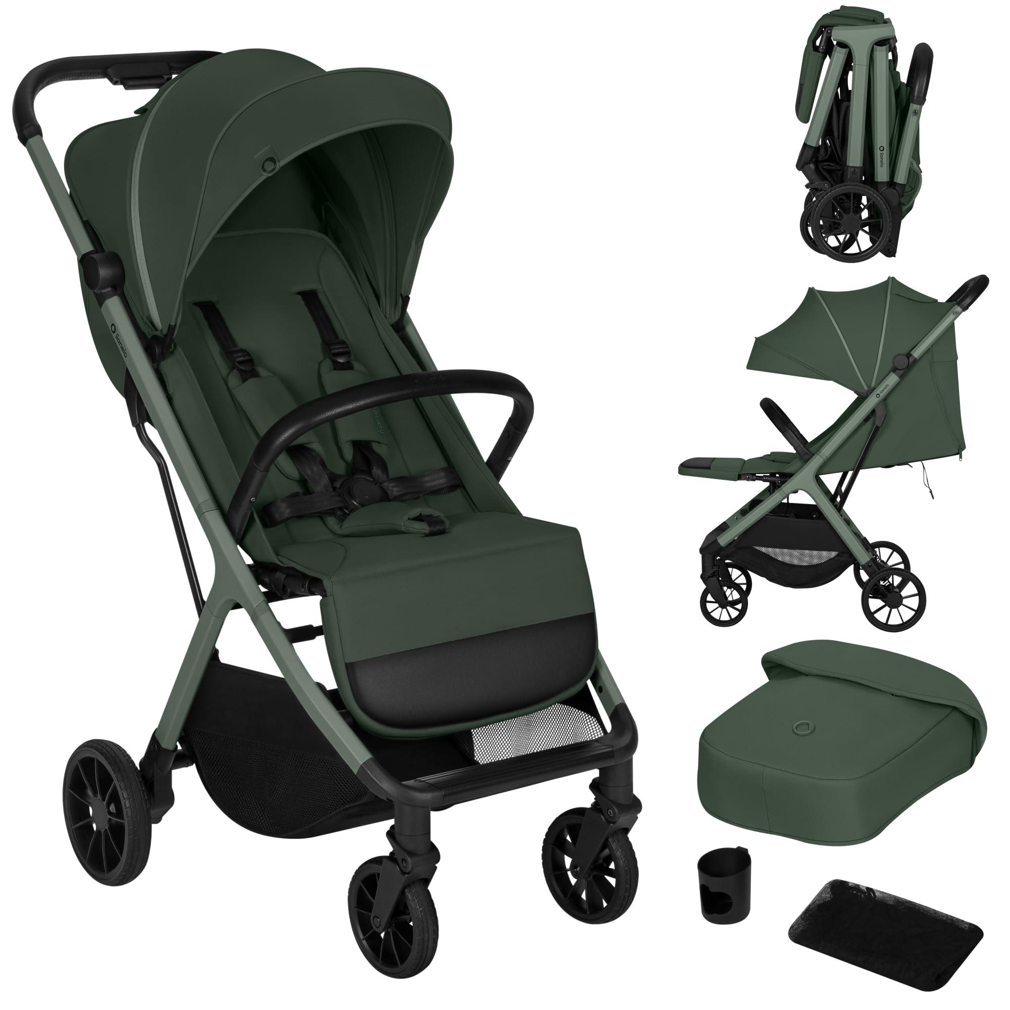 Sportwagen - Kompakt und zusammenklappbar - Für Kinder bis 22 kg - Mit UV-Schutz 50+ - Einhand-Faltmechanismus
