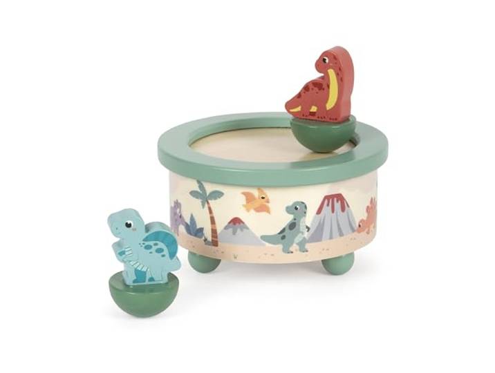 small foot muziekdoos Dino , klassieke muziekdoos gemaakt van FSC® 100% gecertificeerd hout, vanaf 3 jaar, 12628