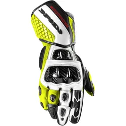 Spidi Carbo Track Evo, Handschuhe - Weiß/Neon-Gelb - 3XL