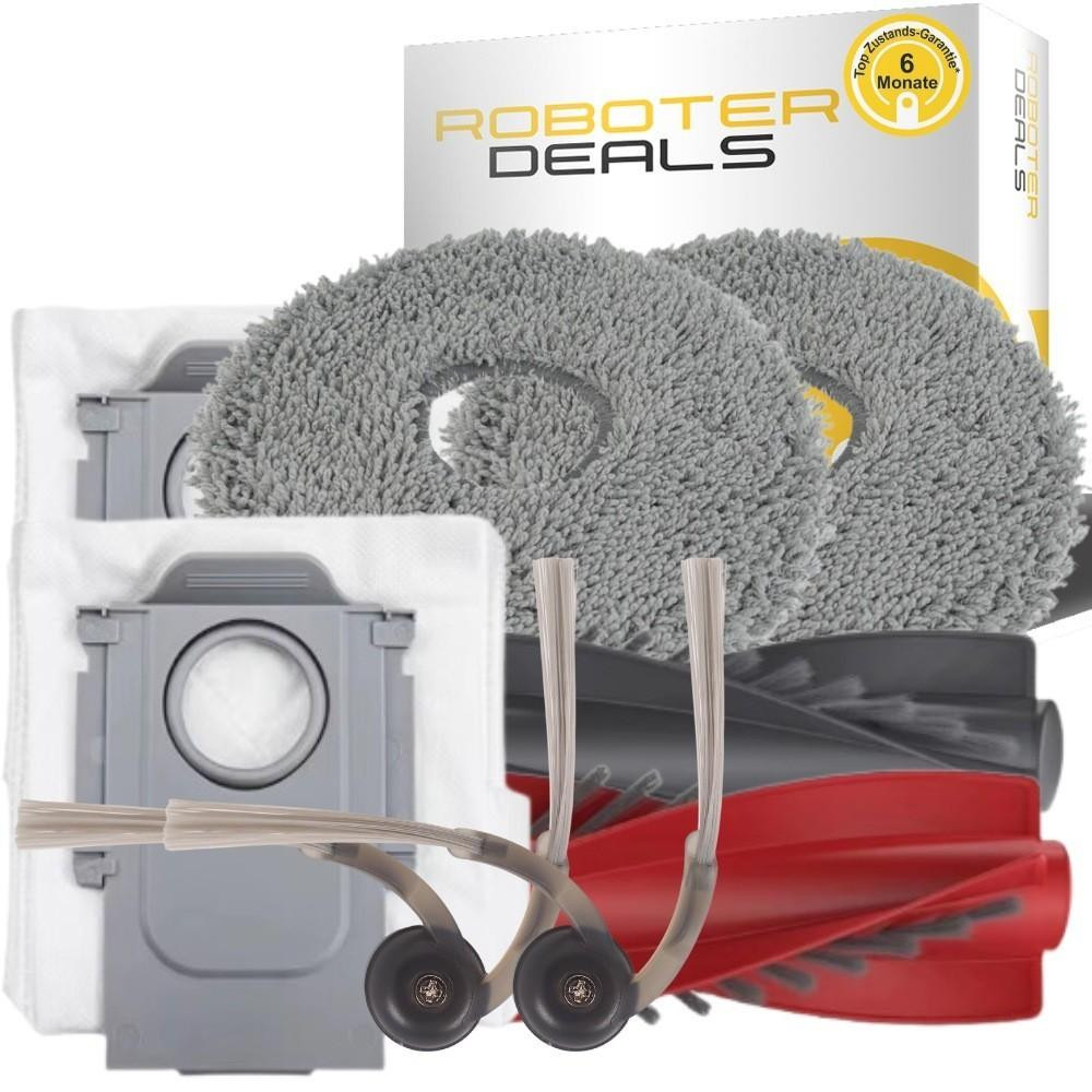 Accessoire set voor Roborock Qrevo 2 Pro – Borstels, dweilpads en stofzuigzakken (10 stuks)