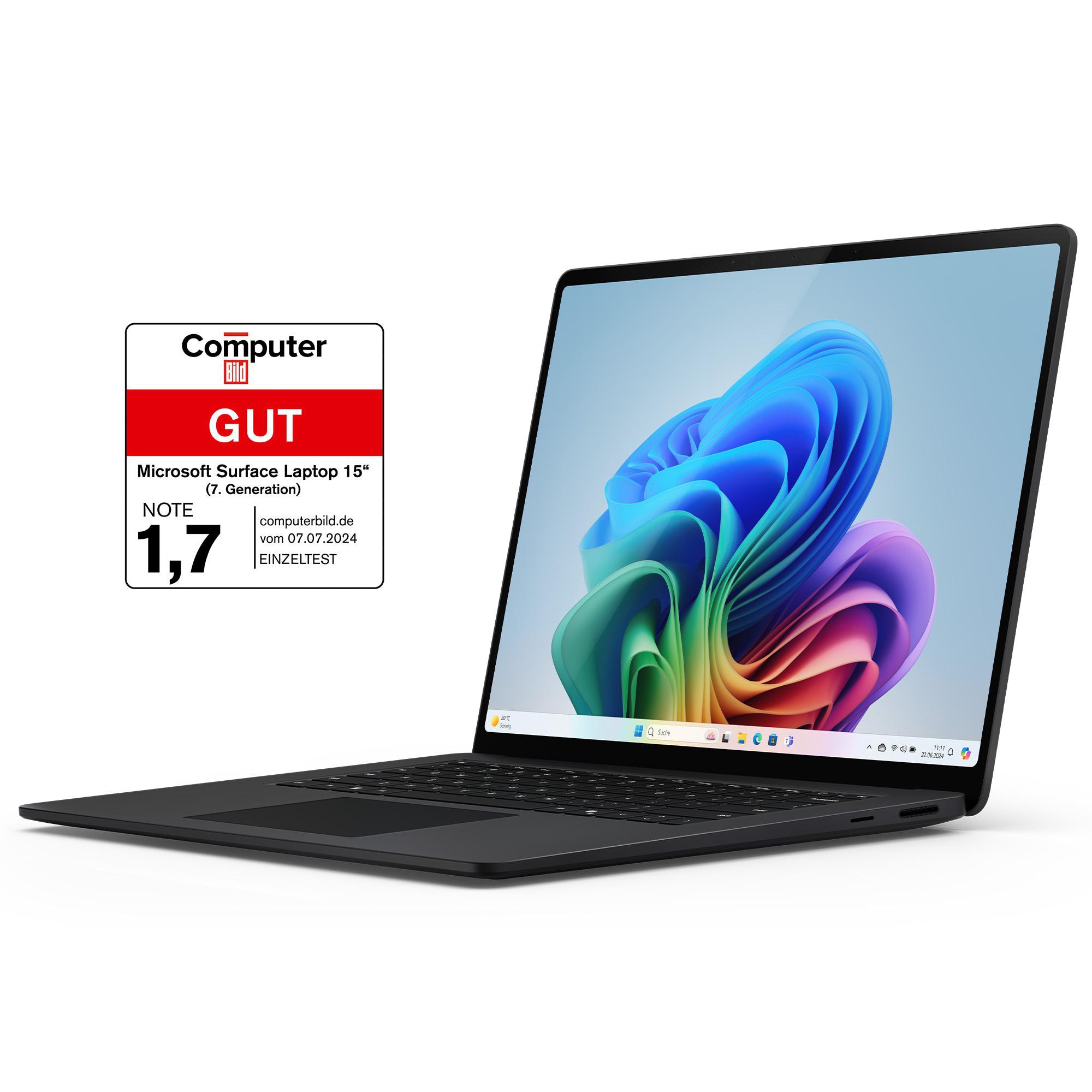 Surface Laptop (7.Edition) Copilot+PC 15" QHD Touch Graphite Snapdragon X Elite 16GB/1TB SSD Win11 ZYT-00030
