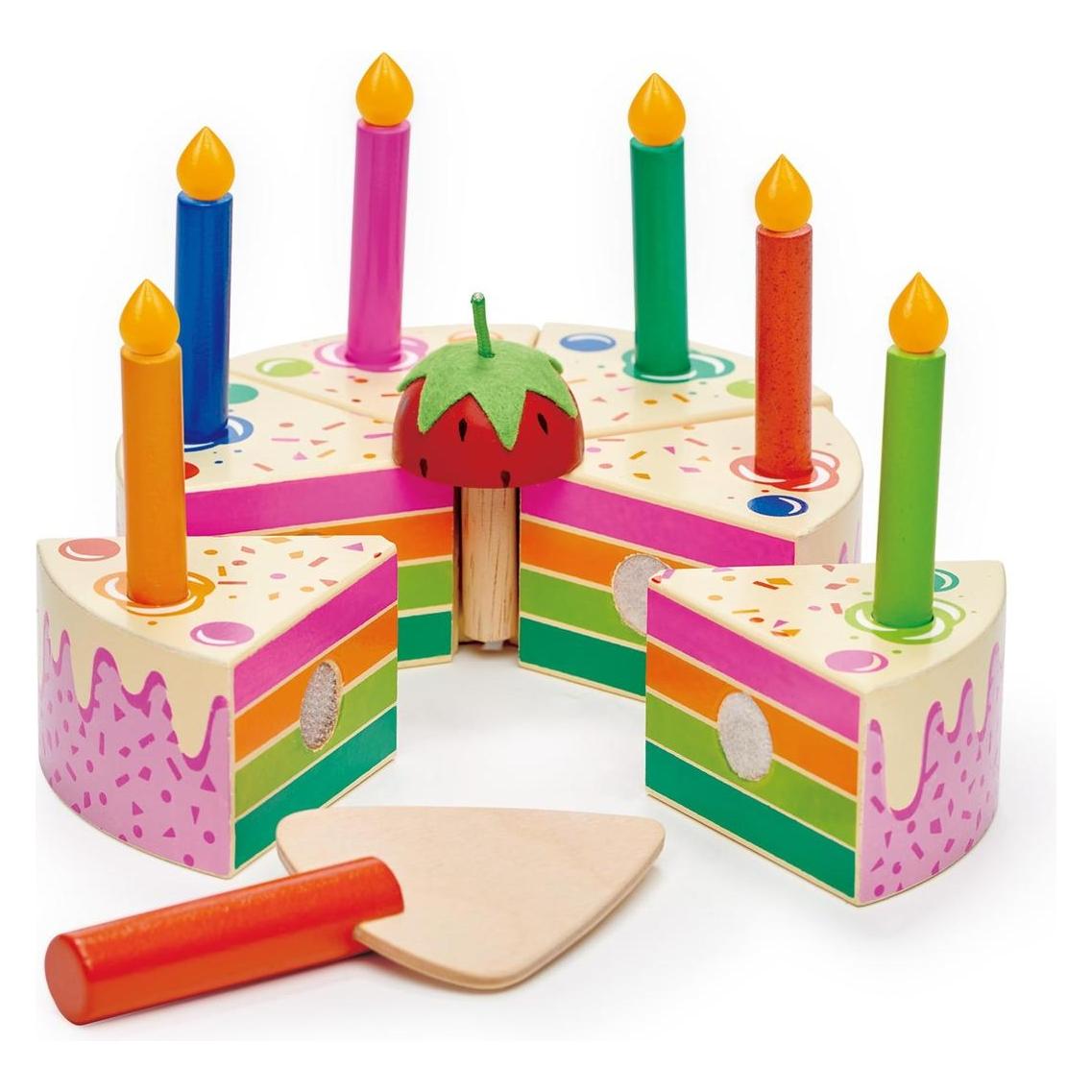 Tender Leaf Toys Geburtstagskuchen Regenbogen (TL8282)
