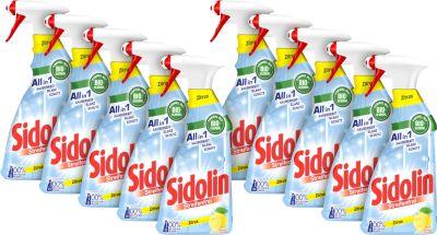 Glasreiniger Sidolin Zitrus, transparent, 10 Sprühflaschen mit jeweils 500 ml