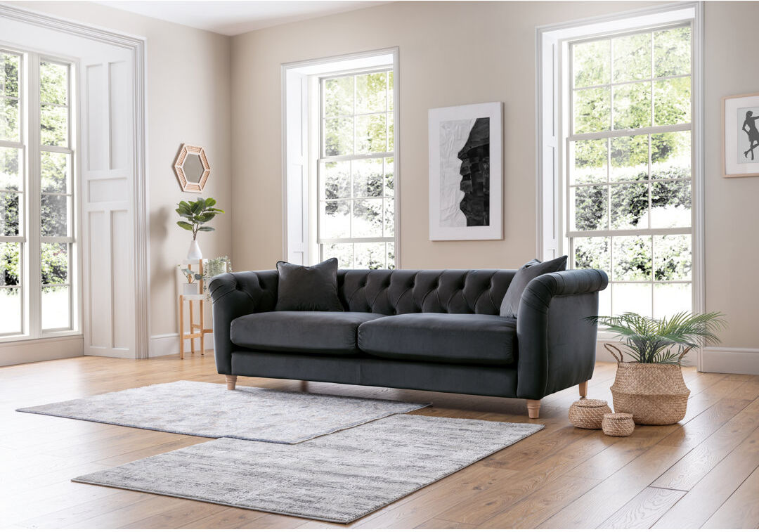 Rosdorf Park Noelia Morelia Large Sofa Blue 3