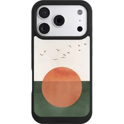 Nivocase Handyhülle für Apple iPhone 18 Pro Hülle NIVOpure Case Schwarz Sonnenschein Sonnenuntergang Vogel (Apple iPhone 18 Pro), Smartphone Hülle, Schwarz