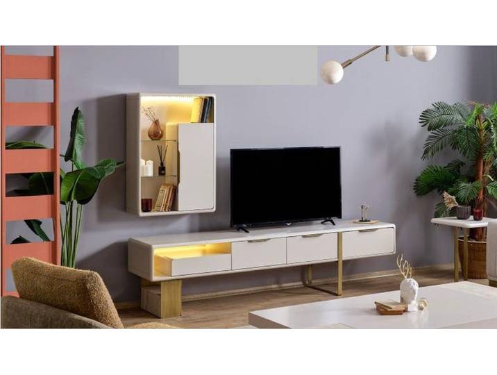 JVmoebel Sideboard Elegantes Wohnzimmer-Set:Couchtisch,Sideboard,Regal und Beistelltisch, Made in Europa