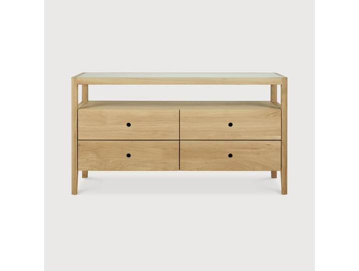 Ethnicraft Spindle Indoor Kommode Eichenholz 160x56x83 cm