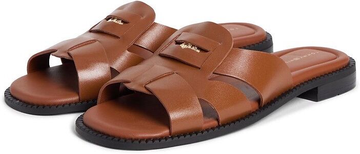 TOMMY HILFIGER Mules plates en cuir