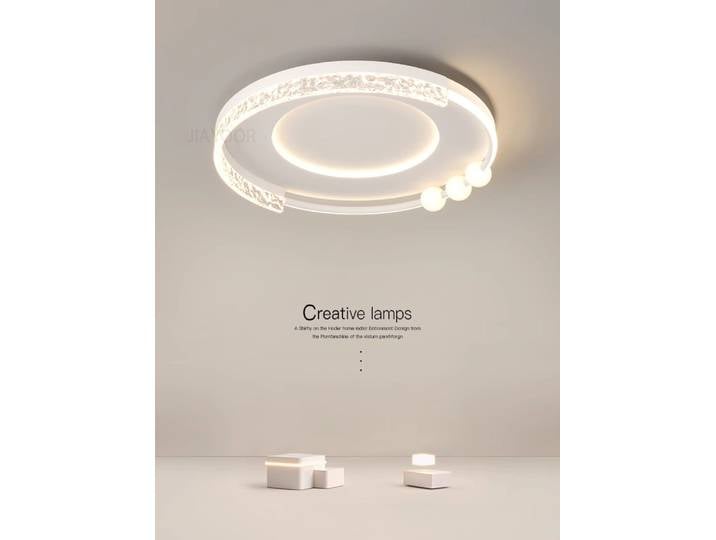 2026 nordique créatif moderne Led plafonnier Dimmable rond plafonnier salon salle à manger chambre brillant éclairage Fixtu