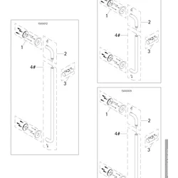 HSK Ersatzteile Rohr Stützgriff (Chrom) (1.100 mm), E98540-5-41 E98540-5-41