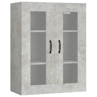 vidaXL Hängeschrank Betongrau 69,5x34x90 cm