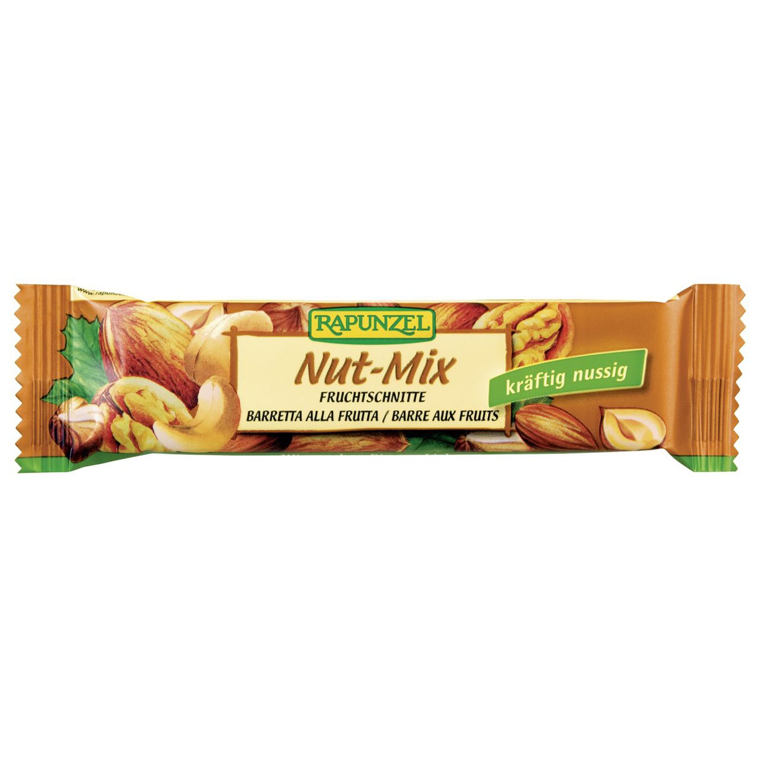 Rapunzel Bio Fruchtschnitte, Nut-Mix 25x40 g Riegel