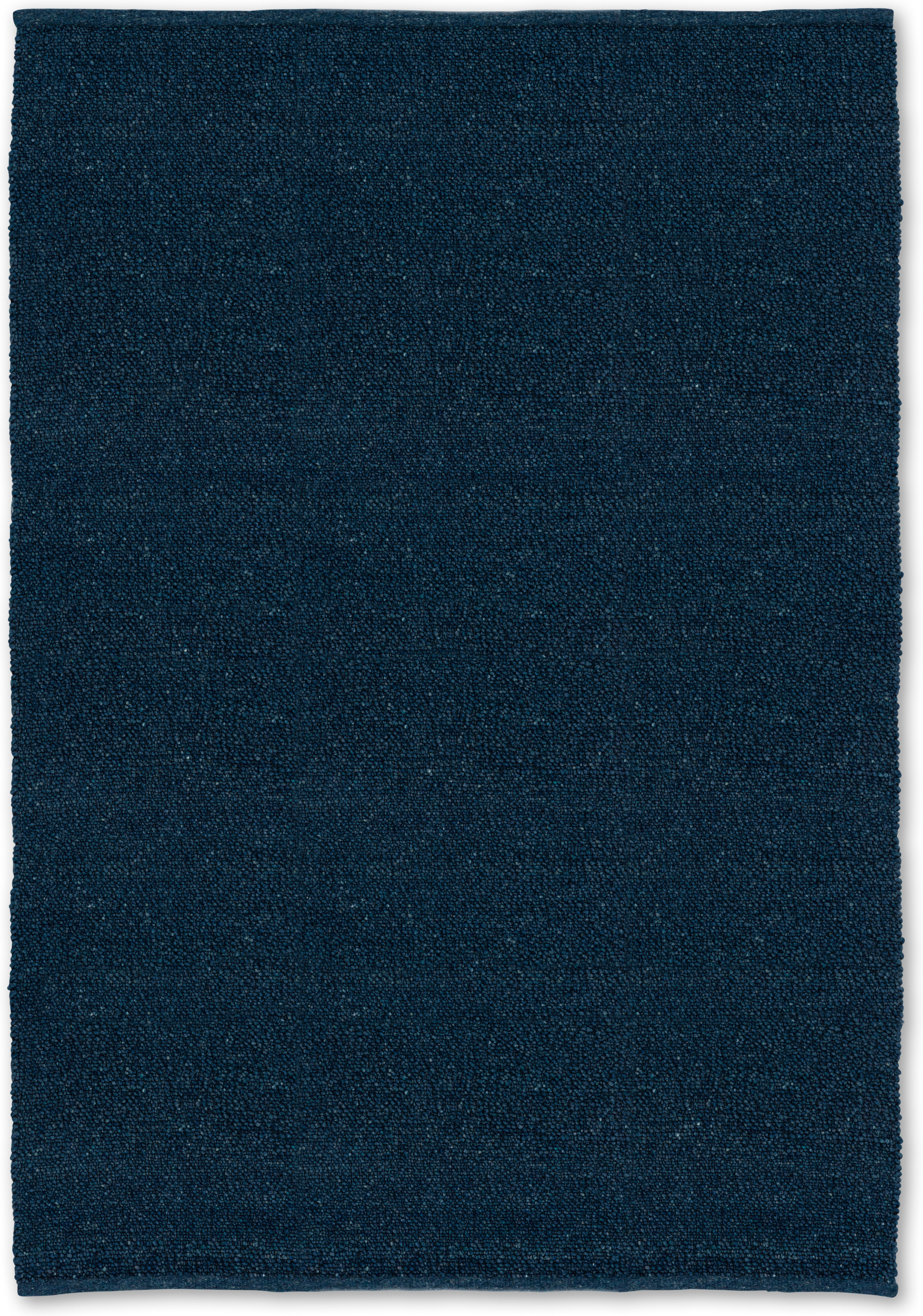 Wollteppich "Junika", blau (dunkelblau), B:70cm H:8mm L:140cm, Polyester, Wolle, SCHÖNER WOHNEN-KOLLEKTION, Teppiche, Wollteppich, Indoor, natürliches Material dunkelblau B : 70cm 1 Stk., 8mm, L: 140cm