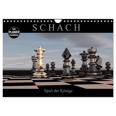 SCHACH - Spiel der Könige (Wandkalender 2026 DIN A4 quer), CALVENDO Monatskalender