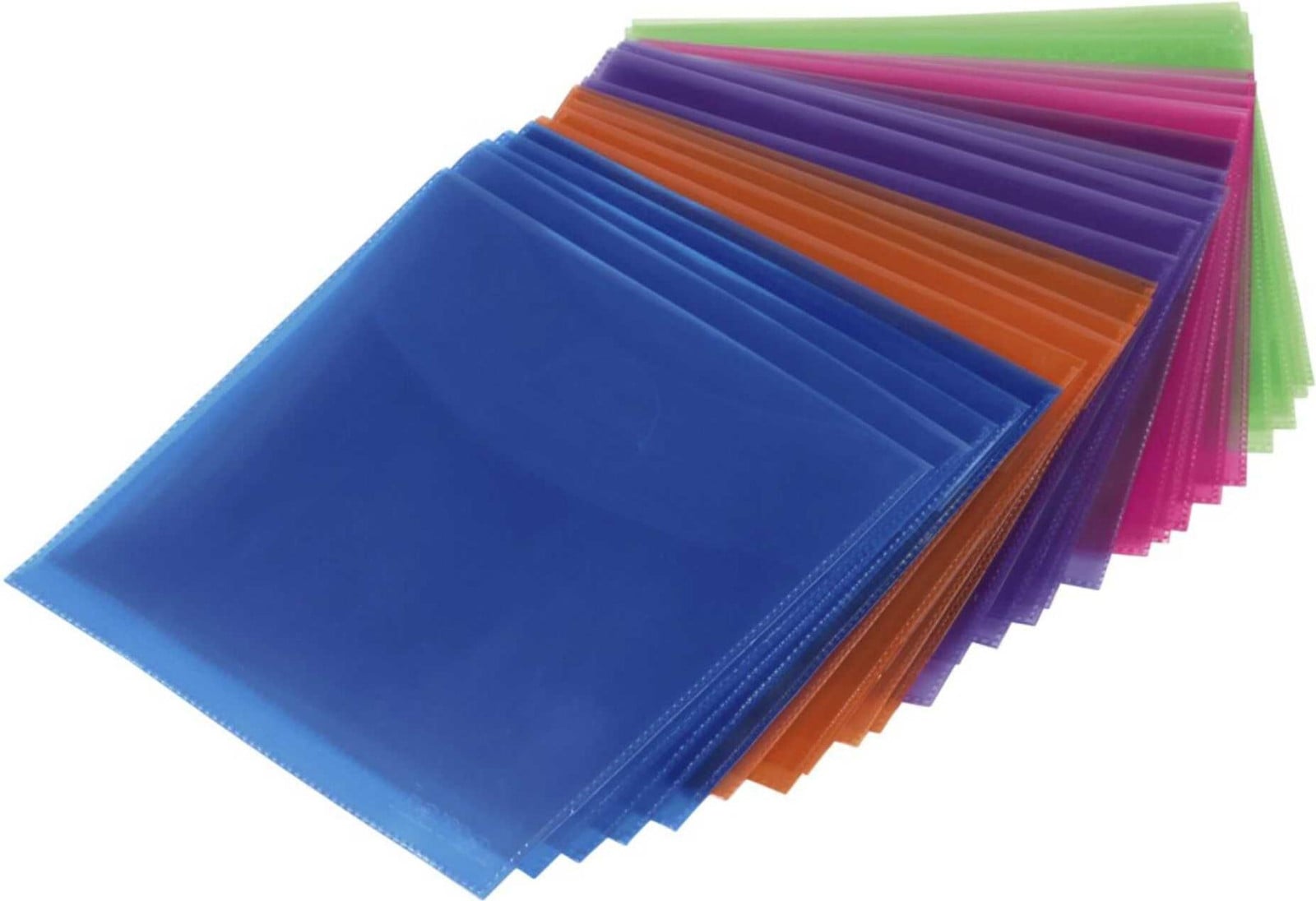 Hama CD/DVD-hoesjes - Blauw, rood, groen, oranje, paars - 50 stuks