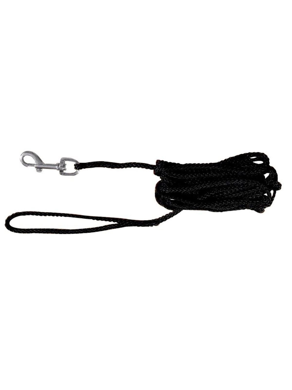 Trixie Tracking leash round S-M: 5 m/ø 5 mm black