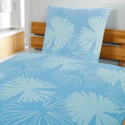 BettwarenShop Hotelbettwäsche Doro Bettbezug einzeln 135x200 cm | meeresblau - blau