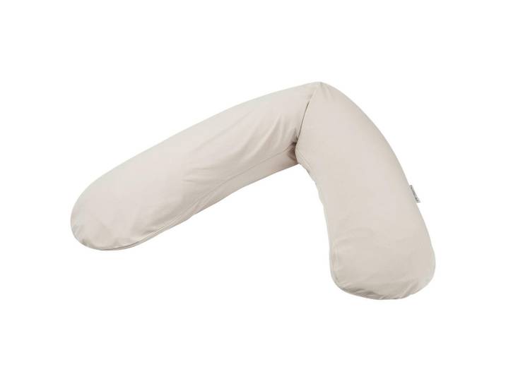 Theraline Stillkissen Bamboo Collection, Greige, 42 l, Füllung: Polystyrol, 190x40 cm, Oeko-Tex® Standard 100, Bezug abnehmbar, Bezug waschbar, schadstoffgeprüft, mit Reißverschluss, Füttern, Stillen, Stillkissen
