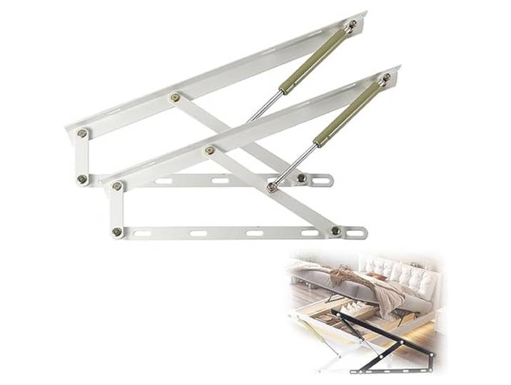 Bett-Hebemechanismus, 2 Stück Möbelbeschläge Bettgasfedern(Wit,900mm)