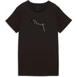Puma Damen Freizeit / Mode Sommer GJ T-Shirts / Tanks T-Shirts/Tanks ku.Arm Da ESS SEQUINS Tee, Größe M in Schwarz Schwarz
