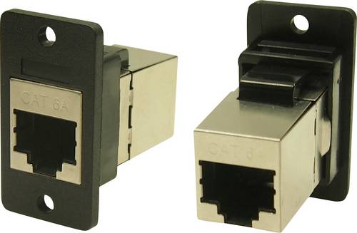 Cliff FM SLIM FT CAT6A SHLD 3.2 HOLE CP30625SX1 Adapter, Einbau Schwarz 1St.