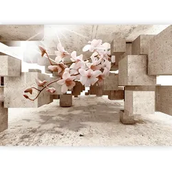 Fototapete Little Miracles Pink/Beige