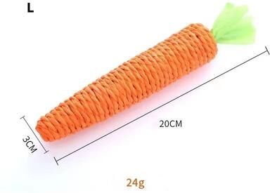 Uplift Picks Carrot Cat Teething Toy With Sound For Interactive Chewing large