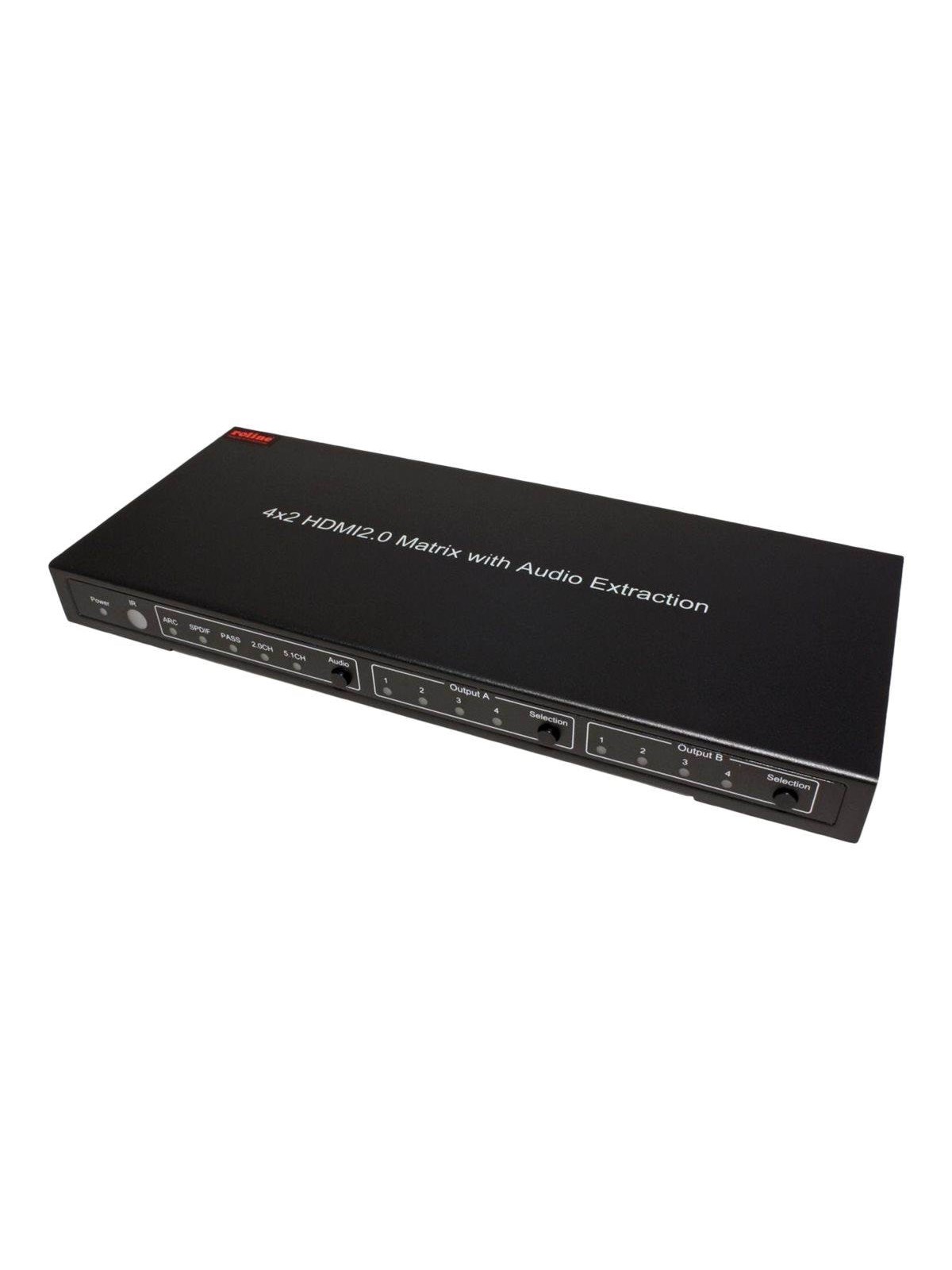 Roline 4K HDMI Matrix Switch 4 x 2