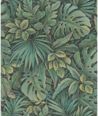 Galerie Wallcoverings Eden Collection Jungle Leaves Vinyl on Non-Woven Matte Wallpaper Roll