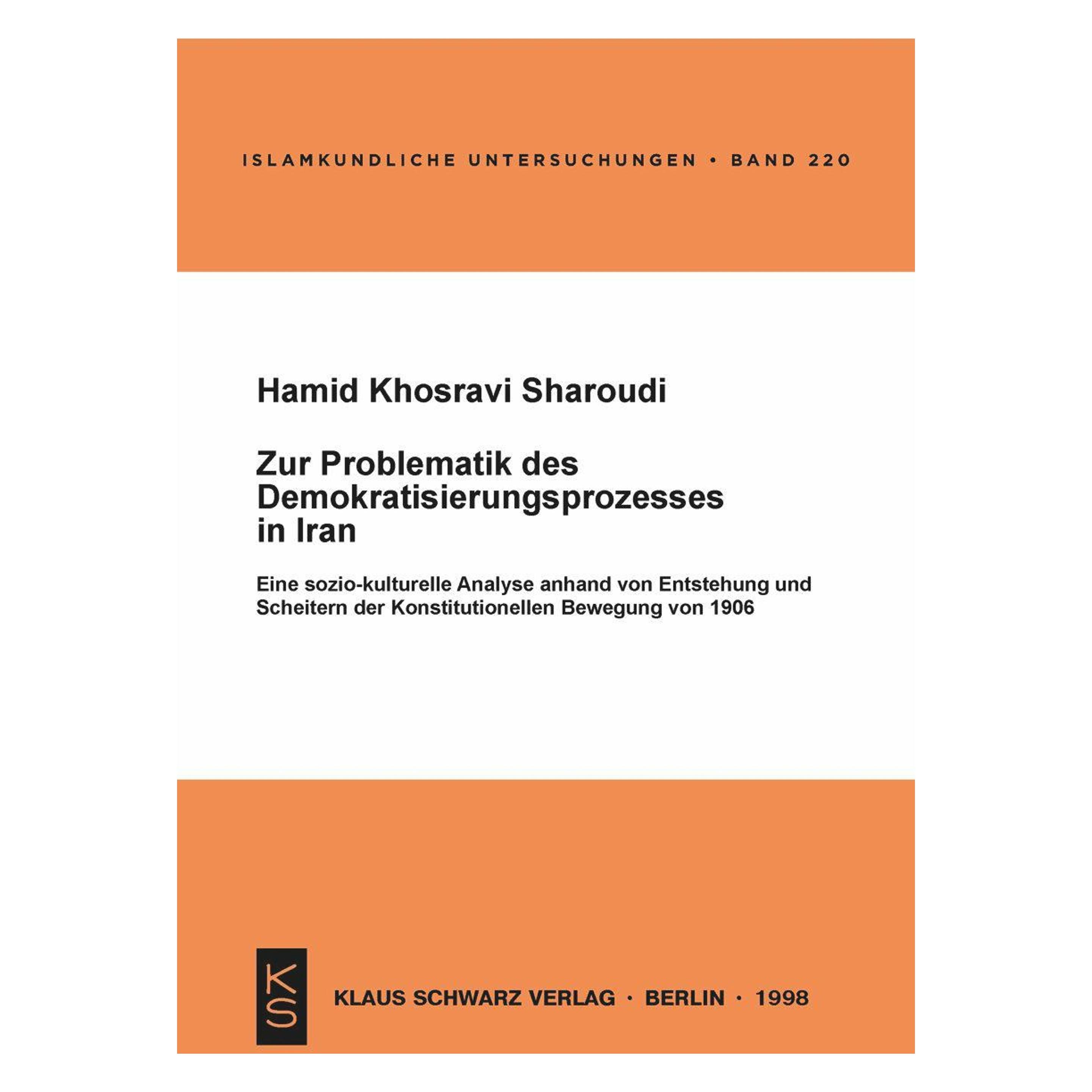 De Gruyter Zur Problematik des Demokratisierungsprozesses in Iran (Deutsch, Softcover, Hamid Khosravi Sharoudi) (56827950)
