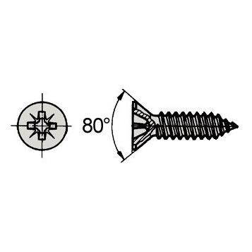 Werkstarck Blechschrauben Senkkopf A2 (136804)