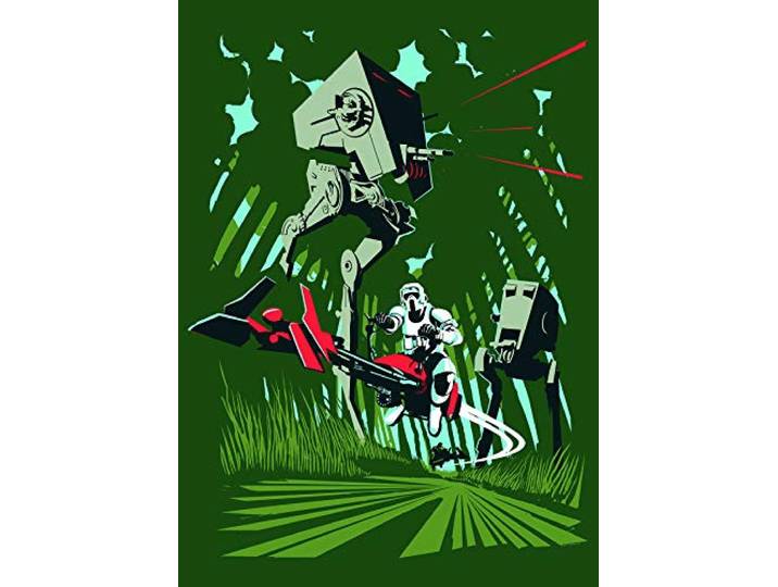 Komar Wandbild Star Wars Classic Vector Endor Kinderzimmer, Jugendzimmer, Dekoration, Kunstdruck ohne Rahmen WB108-50x70 Größe: 50 x 70 cm (Breite x Höhe)