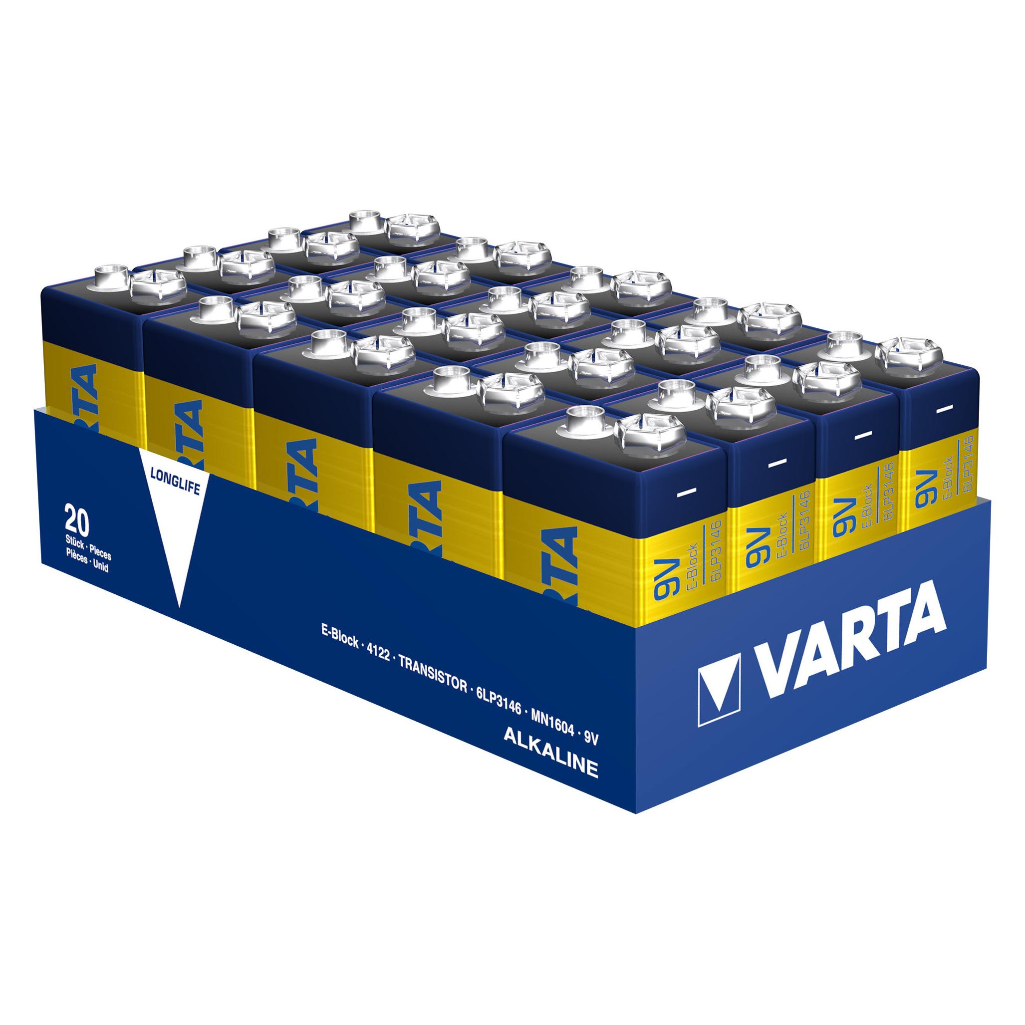 Varta Longlife (20 Stk., 9V Block) (412210111)
