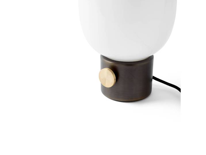 Design tafellamp JWDA, dimbaar, bruin / roest, Woon-/ Eetkamer, Messing, Design, tafellamp