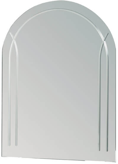 Showerdrape Soho Arched Oval Wall Mounted 60 x 45cm Bathroom Mirror