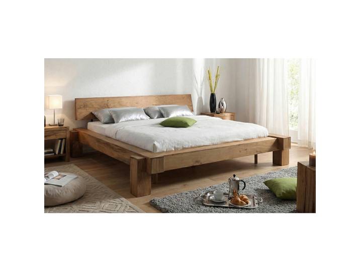 Mid.you Balkenbett, Akazie, Holz, Akazie, Hartholz, Holz, Höhe ca. 25 cm, 180x200 cm, Holzmöbel, Balkenbetten