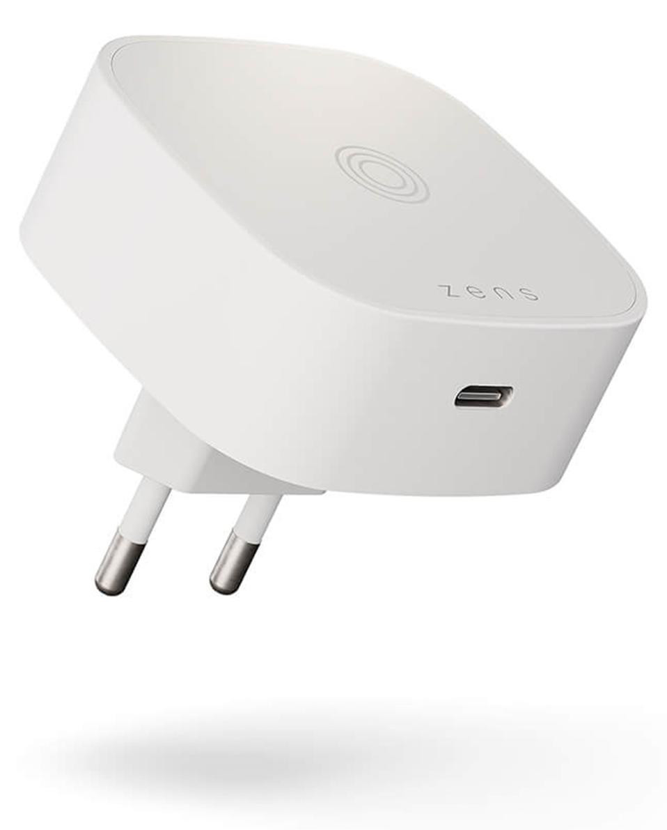 Zens Magnetic Wireless Charging Adapter Wit - Geschikt voor MagSafe en Qi2