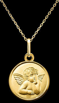 Edenly Medaille Der HÃ¼ter der Gedanken â€“ 9-karÃ¤tiges Gelbgold