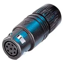 Neutrik OSC8F, Elektronikkabel + Stecker, Schwarz