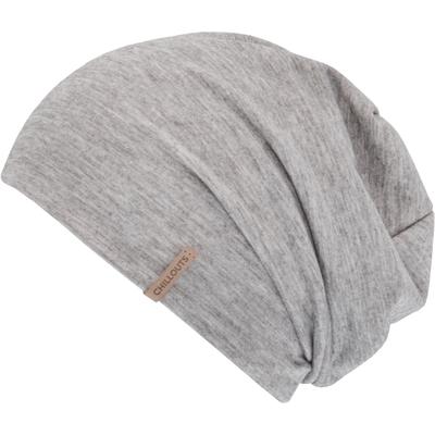 Beanie CHILLOUTS "Surrey Hat", Herren, grau (grau melange), Jersey, Materialmix, meliert, Mützen Beanie, mit Melange-Effekt & angenehmem Tragekomfort für jeden Tag