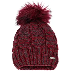 Antonio Damen Strick Mütze Beanie - rot
