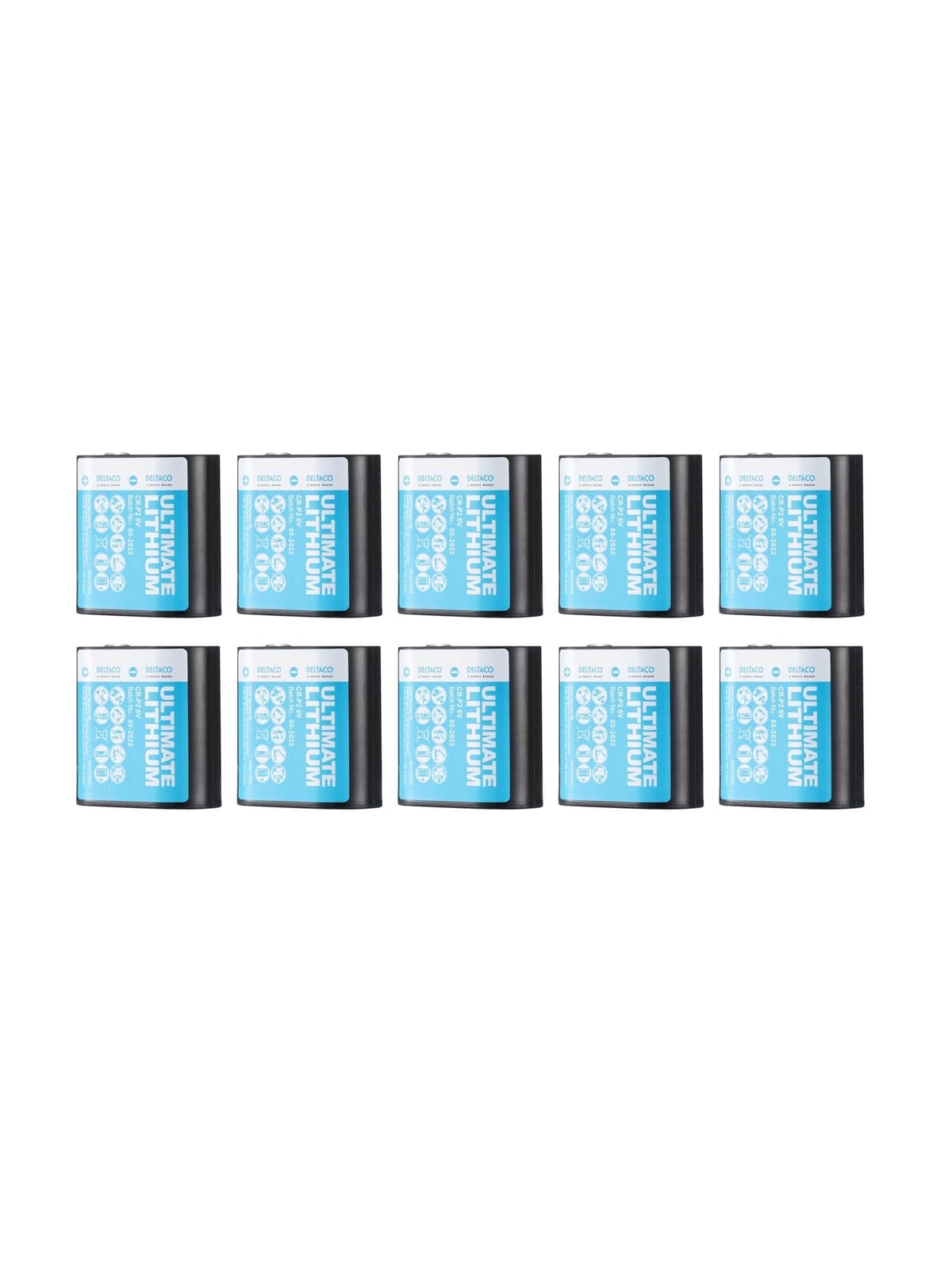 Deltaco Ultimate Lithium Battery CR-P2 - 10-pack