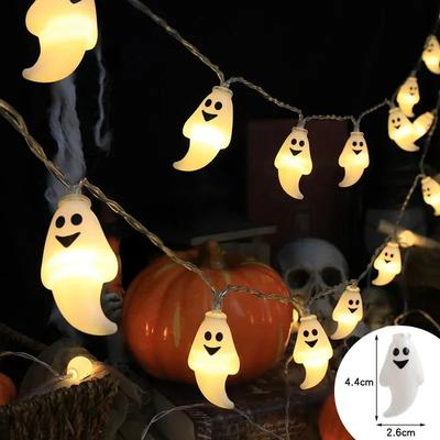 Uplift Treasures Halloween LED Pumpkin Skull String Lights 1.5m Ghost