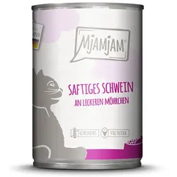 MjAMjAM Katze 6x400g  Schwein  mit  Möhrchen