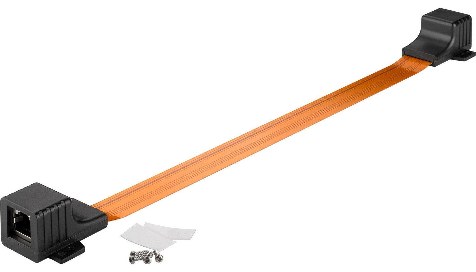 Goobay RJ45 LAN-kabeldoorvoer, ultradun, 0,3 meter