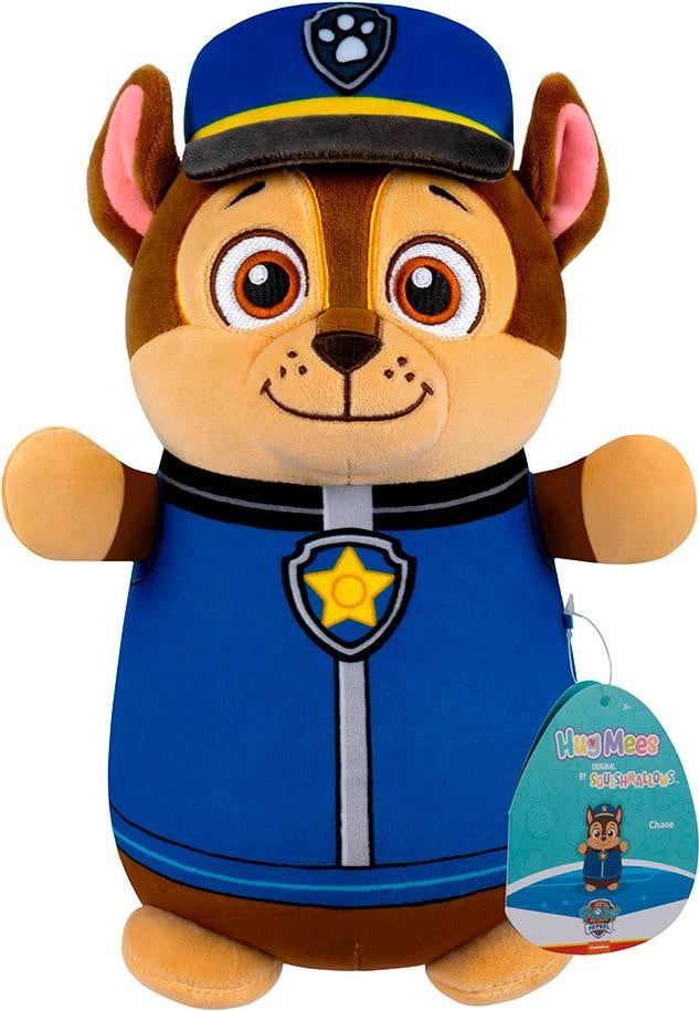 Squishmallows Hugmees Paw Patrol Chase pluche knuffel teddybeer