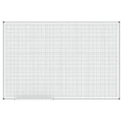 MAUL Whiteboard »Maulstandard Raster 1/1 cm 6465884« kunststoffbeschichtet, 150 x 100 weiß
