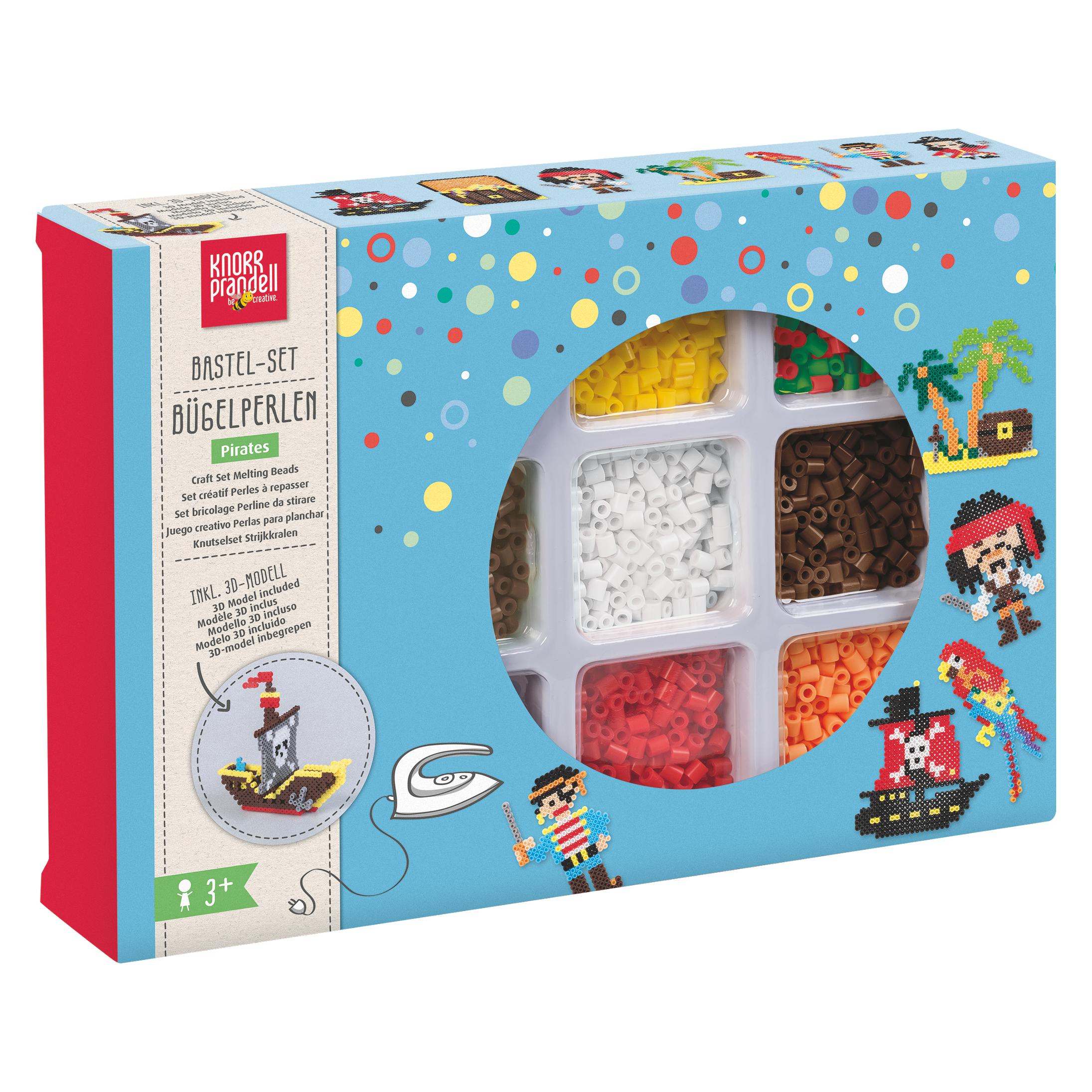 Knorr Prandell Bastel-Set "Piraten" Bügelperlen | 270×182×50 mm, mehrfarbig (Baier & Schneider)