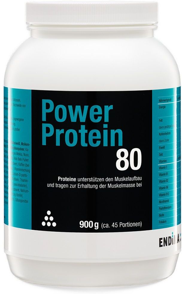 Endima Power Protein 80 Vanille Pulver 900 g