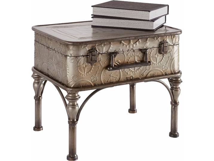 Couchtisch HOME AFFAIRE Use me , grau (grau antik), B:42cm H:34cm T:32cm, Tische, Couchtisch, aus Metall